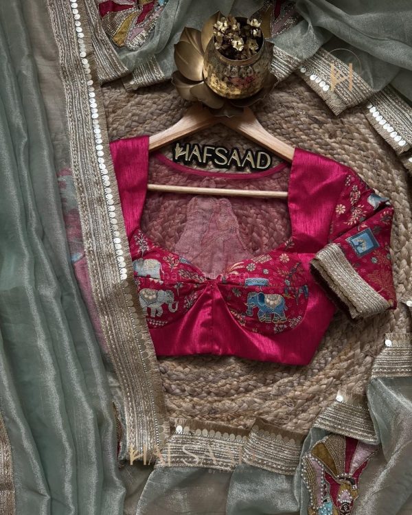 Varshini- Designer tissue saree